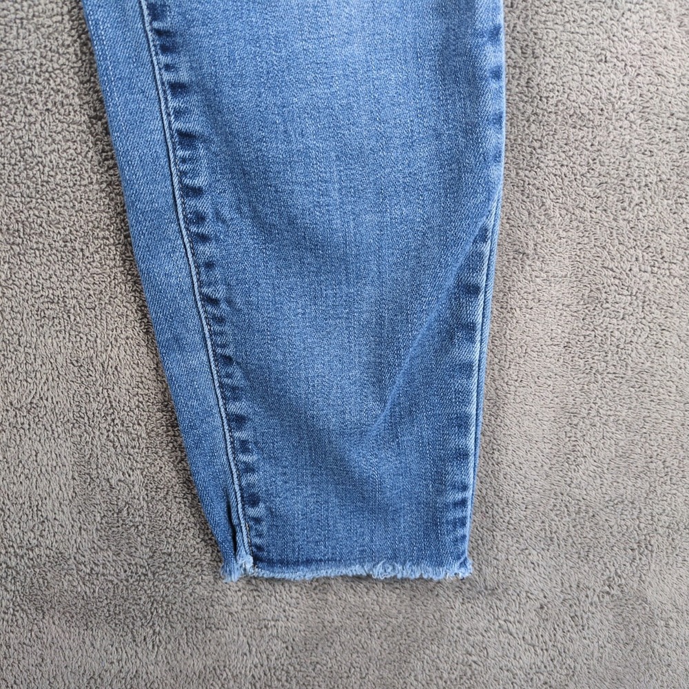 Lucky Brand Ava Skinny Ankle Jeans Womens 8X29 Blue Denim Mid Rise Frayed Hem - Picture 8 of 14